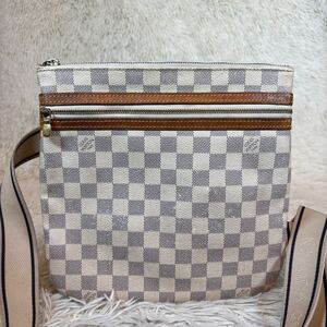 〜1円スタート〜ルイヴィトン LOUIS VUITTON ショルダーバッグ 斜め掛け ダミエ　メルヴェーユ　 ダミエアズール　N51112 ポシェット　