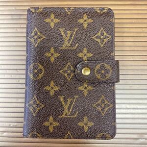 美品☆LOUIS VUITTON ＊ ルイヴィトン M61207 モノグラム ポルトパピエジップ 二つ折り 財布 ウォレット ブラウン系 louisvitton