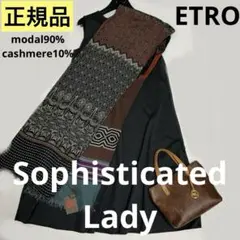 洗練されたデザイン　ETRO 正規品　大判ショール　 希少サイズ