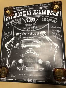 送料無料『Psychobilly Helloween 2002 ポスター』BIG JOHN BATES THE SPECTRES サイコビリーハロウィン