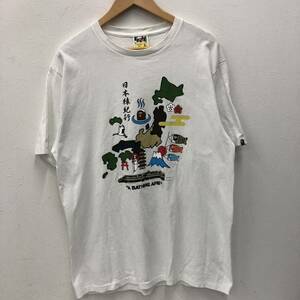 ⑳ A BATHING APE アベイシング エイプ Tシャツ 半袖Tシャツ 半袖プリントTシャツ 日本猿紀行 BAPE ベイプ XL ホワイト 白 ストリート