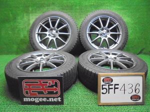 5FF436 F4)) 送料無料 2022年 185/60R16 ダンロップ ウインターマックス03 スタッドレス+アルミホイール4本セット アクア フィット デミオ