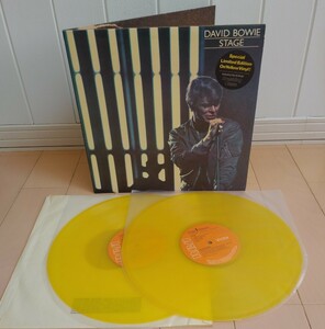 【1978年UK盤1stPress Yellow Vinyl!】David Bowie(デビッドボウイ)/ STAGE 