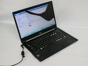 ジャンク品 ノートPC 14.0型ワイド FUJITSU LIFEBOOK U772/F FMVNU7P6 Core i5第3世代 メモリ2GB HDD無 USB 3.0対応 起動確認済 代引き可