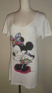 JOY RICH × Disney ミニー プリント　Tシャツ S ジョイリッチ ディズニー ミニーマウス カットソー JOYRICH