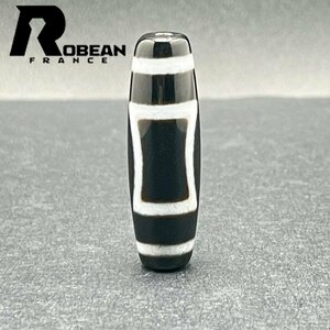 絶賛 EU製 定価5万円★ROBEAN・チベット天珠★パワーストーン アクセサリー 天然石 金運 お守り プレゼント 約37.7*11.6mm 1002H203