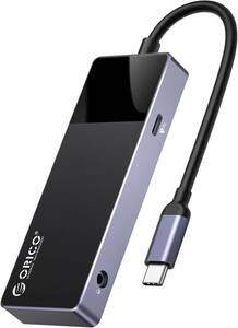 OY145 ORICO USB C ハブ 6ポート USB3.0 100WPD充電 4K@30Hz HDMI出力 オーディオポート