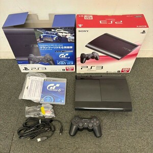 U236-K58-605 SONY ソニー Playstation3 PS3 250GB チャコールブラック CECH-4200B スターターパック グランツーリスモ6同梱版 通電確認OK