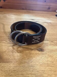 visvim double ring belt ダブルリングベルト レザー ブラウン