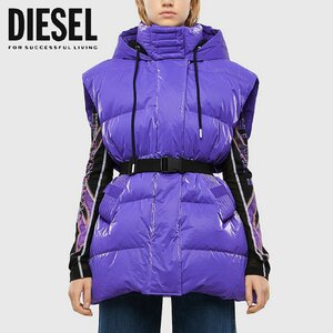 正規品/新品/未使用/XXS■訳ありアウトレット品■定価58,300円■DIESEL ディーゼル レディース ダウンベスト ベルト付き ジャケット N117