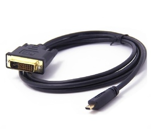 Micro HDMI to DVI-D (24+1)ピン 1080P 変換ケーブル オスーオス HDMI Type D 1.8m