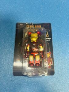 送料無料 BE@RBRICK Happyくじ Ironman THE INFINITE SAGA アイアンマン ベアブリック フィギュア no.6 mark6