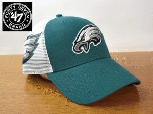 1円スタート!【未使用品】(フリーサイズ) 47 BRAND NFL PHILADELPHIA EAGLES フィラデルフィア イーグルス キャップ 帽子 K259