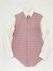 COMME des GARCONS SHIRT フランス製切り替えシャツ sizeM 長袖シャツ コムデギャルソンシャツ メンズ チェック