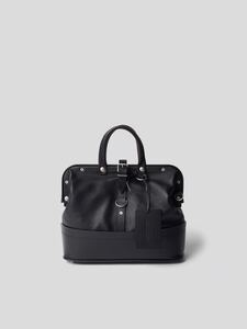 VIP限定 国内正規品 Maison Martin Margiela Bowling Bag aus Leder (black) 2way バッグ ハンドバッグ トートバッグ ショルダーバッグ 