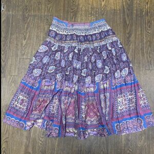 70s 80s VINTAGE LADIES INDIAN COTTON SKIRT ビンテージ レディース インド綿 コットン スカート 古着 USA アメリカ M 美品