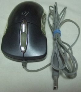 オプトマウス(ストーンシルバー,USB,光学センサー,ミドルサイズ,Mac OS 8.6～)。