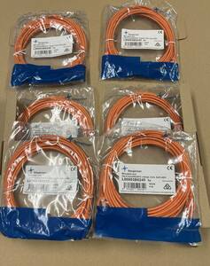 未開封 LAN ケーブル 5m 6本セット/日本テレガートナー Cat.6/UTP 橙色/L00003B0245