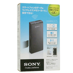 SONY製 ポータブルワイヤレスサーバー WG-C10/B [管理:2034258]