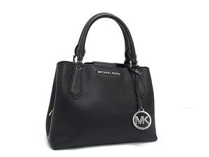 1円 ■美品■ MICHAEL KORS マイケルコース レザー ハンドバッグ トートバッグ レディース ブラック系 FL0084