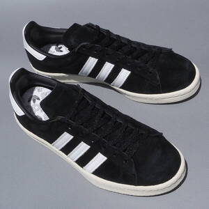 デッド!! 新品!! US 8 / 26cm 限定 20年 adidas キャンパス 80s 黒 BLACK スエード素材 天然皮革