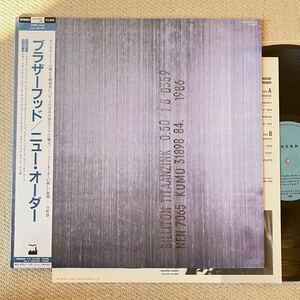 JPN ORIG◆極美盤◆帯付き◆LP◆New Order(ニュー・オーダー)「Brotherhood(ブラザーフッド)」◆1986年 YX-7413-AX◆UK ROCK Joy Division