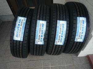 TOYO175/80R14DELVER935スタットレスタイヤ、バン、小型トラック用、4本セット。