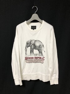 限定復刻◆BANANA REPUBLIC バナナリパブリック TRAVEL&SAFARI HERITAGE SAFARI SWEAT SHIRT スウェット トレーナー M