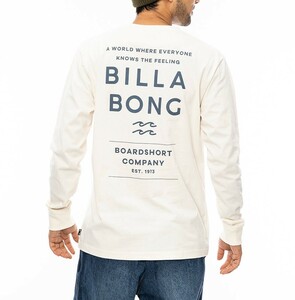 ★送料無料★2024秋冬 新品【BILLABONG/ビラボン】DECAF ロンＴ CRM メンズL BE012050