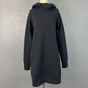 THE NORTH FACE TECH AIR LONG HOODIE ザノースフェイス テックエアースウェットロングフーディー 黒 レディース L NTW61985