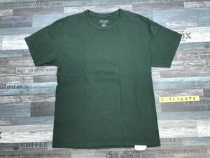 Champion チャンピオン メンズ ロゴワッペン付き 半袖Tシャツ M 深緑