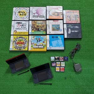 NINTENDO DS Lite 本体 2台 ソフト 20本 まとめ売り 動作確認済み 初期化済み スーパーマリオブラザーズ どうぶつの森 星のカービィ