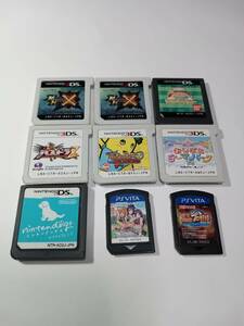 【動作確認済】3DS&DS＆PSVITAソフト　おしごとテーマパーク/パズドラ/ふなっしー/モンハンX/たまごっち/ラブライブ/パワフルプロ野球等