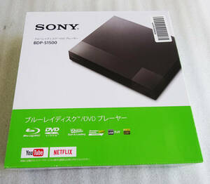 ◆ 新品 未開封 SONY ソニーブルーレイディスクプレーヤー BDP-S1500 ◆