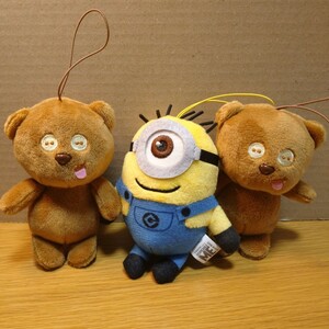 minion minions tim ミニオンズ ミニオン セット ぬいぐるみ マスコット 飾り ティム ボブ bob インテリア オーナメント 飾り bear くま 32