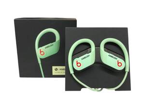 Beats by Dr. Dre (ビーツ) AMBUSH×beats POWERBEATS GLOW IN THE DARK ワイヤレスイヤホン GYQDD2BBPXVL グリーン 家電/025