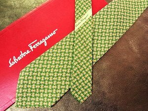 ♪vr0934♪良品♪【Ferragamo】フェラガモ【金具 柄】ネクタイ