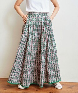 ★Dot and Stripes CHILD WOMAN アフリカンプリントティアードスカート★★★