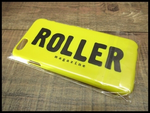 送料無料 G② 新品 未開封 非売品 ROLLER magazine ローラーマガジン ロゴ プリント iPhone 6 携帯電話 ケース 黄 イエロー バイカー