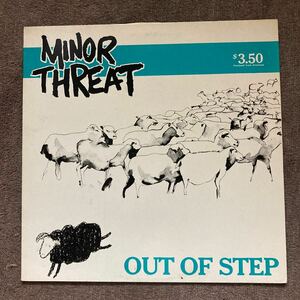 MINOR THREAT/OUT OF STEP 輸入盤LPレコード/マイナースレット