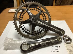 良品　ATHENA クランク 172.5 52-40T　カーボン　アテナ　Campagnolo カンパニョーロ 11s パワートルク 2x11s 11速