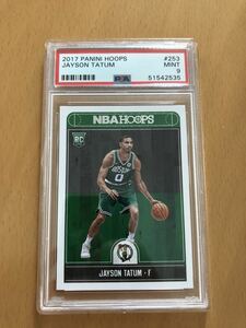 2017 Jayson Tatum Panini Hoops #253 PSA 9 RC Rookie Mint Celtics