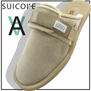 新品 SUICOKE ZAVO by Daniel Arsham 【27.5~28.5cm相当】 定価2万7500円 サンダル 11 ★352978 ベージュ ムートン 春夏 秋冬 スイコック