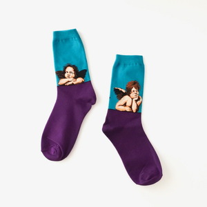 絵画モチーフ アート ソックス 靴下 (天使) レディース メンズ 名画 美術IMPORT POP SOCKS