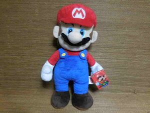 スーパーマリオ 特大サイズ ぬいぐるみ マリオ　サイズ４５ｃｍ タグ付き 任天堂 Nintendo SUPER MARIO アミューズメント景品 中古ジャンク