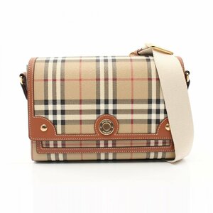 バーバリー NOTE ノート ヴィンテージチェック ブランドオフ BURBERRY PVCコーティングキャンバス ショルダーバッグ コーティングキャンバ