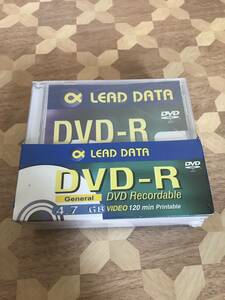 難あり未開封品 LEADDATA　DVD-R　5枚セット 2401m75