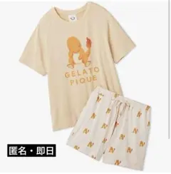 ジェラートピケ ポケモンスリープ 接触冷感プリントTシャツ＆ショートパンツセット