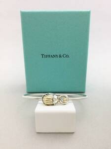 TIFFANY&Co.　ティファニー　スカラベ　コンビ　フック　バングル　アクセサリー　925　750【C535375】