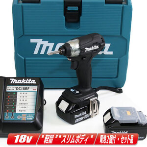 マキタ　18V 充電式インパクトドライバ（黒）TD157DRGXB　6.0Ah Li-ion電池(BL1860B)2個　充電器(DC18RF)　ケース